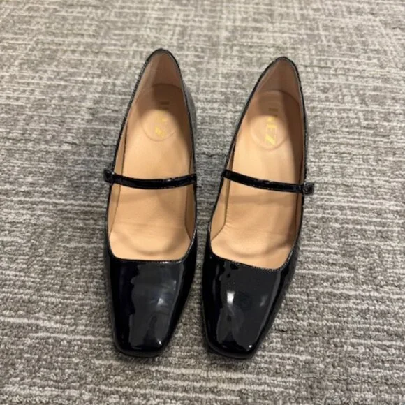 Inez Celine (mary jane style) in Black Patent - Picture 4 of 5